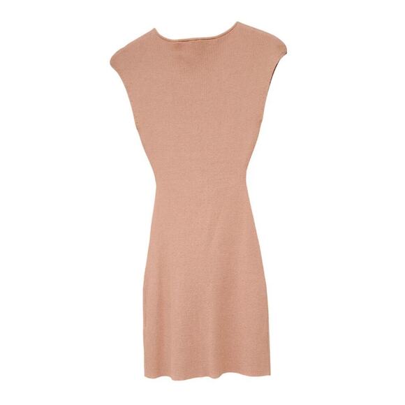 Aritzia Wilfred Free Cut-Out Knit Mini Dress Soft Terracotta Size M - Picture 7 of 10